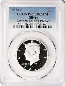 2012-S �V���o�[ �P�l�f�B �n�[�t ���~�e�b�h �G�f�B�V���� PR �Z�b�g PR70DCAM PCGS �v���[�t 70