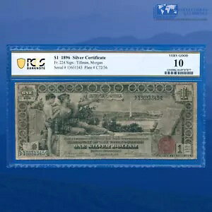 Fr.224 1896 $1 1 �h����ؖ����u����m�[�g�v�APCGS 10 #31343