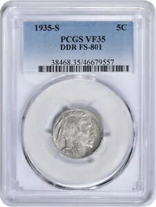 1935-S �o�b�t�@���[ �j�b�P�� DDR FS-801 VF35 PCGS