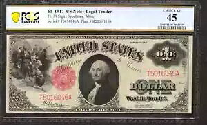 1917 N $1 @ʉݕč FRB 39 Xs[} zCg PCGS `CX XF 45 (046A)