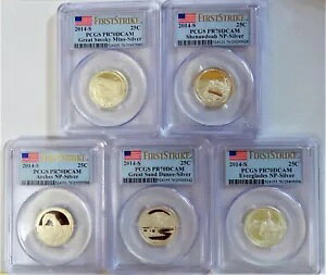 2014-S シルバー ワシントン クォーター セット ファースト ストライク ATB シリーズ PCGS PR70DCAM