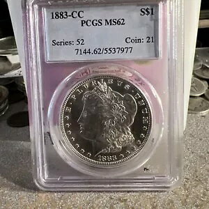 1883-CC ���[�K�� �V���o�[ �_���[ ? PCGS MS-62 H-670