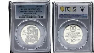 GDR 10 }[N 1989 - 40 N GDR PCGS PR67DCAM v[g 88877-