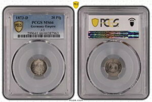 20 tFjq Vo[ 1873 D PCGS F PCGS MS66 uAg  81004