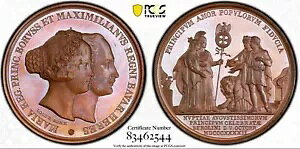 1842 �o�C�G�����B�h�C�c �}�N�V�~���A���ƃ}���[�̌����� 42.5 MM ���_�� PCGS �W�{ 64