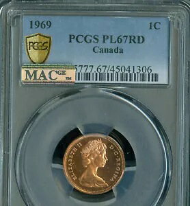 1969 Ji_ Zg PCGS PL67 RD JI MAC X|bgX 2ND ōO[h |bv 1 *
