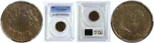 1864 2C �傫�ȃ��b�g�[ 2 �Z���g PCGS MS-64 BN