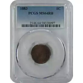 1883 インディアン ヘッド セント MS 64 RB PCGS ペニー 1c 未流通コイン