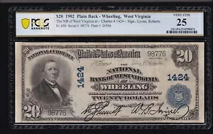 1902 $20 iVi v[ obN W. o[WjA zC[O Chtr#1424 FR 650 PCGS 25 (776)
