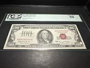 1966 N $100 @ʉ݃bhV[ FR.1550 PCGS Vi 50 ɂ