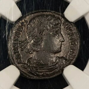 Ñネ[}鍑 RX^eBkX 1  AE Nummus AD 307-337 - NGC CH XF - AN0108