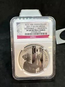 2011 P 9.11 ǓʐMv[t Vo[ _ UCAM NGC PF69 Eg JI