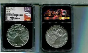 2022 �A�����J�� �V���o�[ �C�[�O�� 1 �I���X 0.999 �t�@�C�� �R�C�� NGC MS70 FDI GAUDIOSO