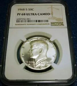 1968-S NGC PF68 �E���g�� �J���I 50C �P�l�f�B �n�[�t�_���[ #956-001