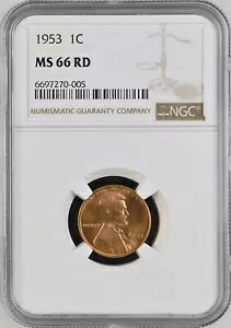 1953 RD 1C J[ 1 Zg NGC MS66RD 6697270-005