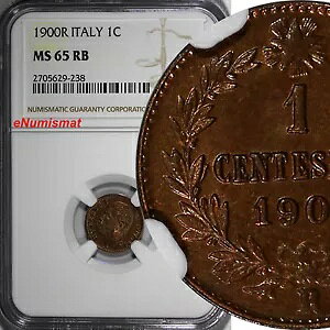 C^A Exg I  1900-R 1 `FeV NGC MS65 RB gbvO[h KM# 29 (238)
