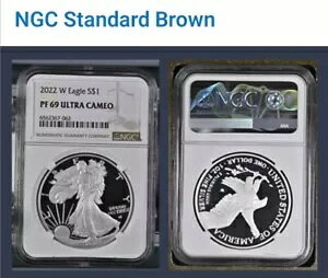 2022 W NGC PF69 �v���[�t $1 �V���o�[ �C�[�O�� �u���E�� ���x��