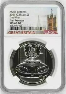 2021 UK MUSIC LEGENDS - UEt[ ?5 BU RC NGC MS68 DPL 񃊃[X