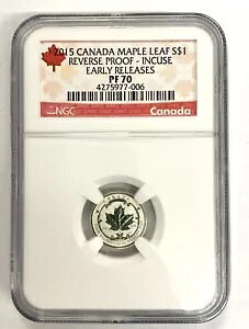 2015 �J�i�_ $1 1/20 �I���X ���[�v�� ���[�t �V���o�[ PF70 ���������[�X NGC