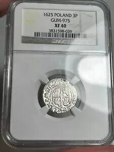 1625 ポーランド 3 ポルカー (Gum-975) - NGC XF40