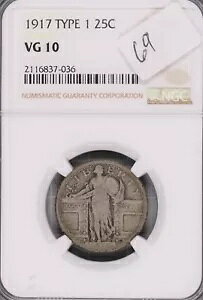 1917 �^�C�v 1 �X�^���f�B���O ���o�e�B �V���o�[ �N�H�[�^�[ NGC VG-10 #7-036