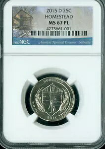 2015 P �z�[���X�e�b�h �N�H�[�^�[ NGC MS67 MAC PL PQ �؋��̂悤�ȃ��A *