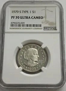 1979 S $1 �^�C�v 1 NGC PF70 �E���g�� �J���I �v���[�t �X�[�U�� B. �A���\�j�[ �h�� SBA �z���C�g LB