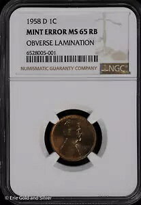 1958 D 1C �����J�[�� �E�B�[�g �Z���g NGC �~���g �G���[ MS 65 RB ���~�l�[�g