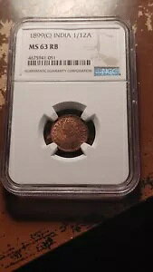1899 C �J���J�b�^ �C�M���X�̃C���h 1/12 �A���i NGC MS63 RB ���b�h�u���E�� 2128