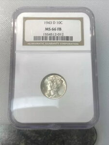 1943 D NGC MS 66 FB �}�[�L�����[ �_�C��