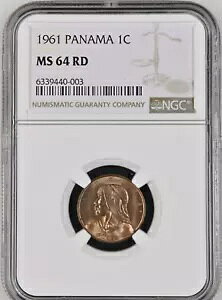 1961 pi}a One Centesimo - URRACA - NGC MS 64 RD