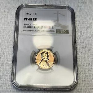 1957 P NGC PF68 RD �v���[�t �����J�[�� �E�B�[�g �y�j�[ 1C 1 �Z���g �z���C�g ���x�� (PF01)
