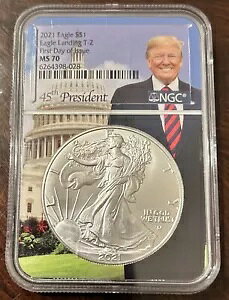 2021 �V���o�[ �C�[�O�� $$1 �C�[�O�� �����f�B���O T-2 MS70 NGC ���s���� �h�i���h �g�����v