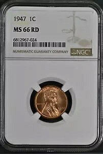 1947 1C RD J[ 1 Zg NGC MS66RD 6812967-024