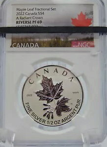 2022 $4 �J�i�_ ���[�v�� ���[�t 1/2oz REV �v���[�t NGC PF69 ���f�B�A���g �N���E�� (BT330)