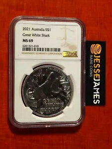 2021 $1 I[XgA Vo[ zIWU NGC MS69 uE x 1 IX .999 ㎿