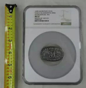 1990 NGC MS 67 Towle Silversmiths 300th �}�T�`���[�Z�b�c�B�j���[�x���[�|�[�g ���_���b�N �A�[�g �J���p�j�[ �u�����Y