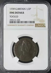1739�N �C�M���X 1/2 �y�j�[ - NGC �ׂ����f�B�e�[���c�[�� - ?COINGIANTS?