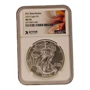 2020 �A�����J�� �V���o�[ �C�[�O�� NGC MS70 7K ���^�� ���^ �č��B���x�� 12 of 50 2A
