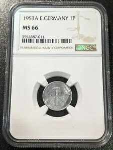 1953 A MS66 hCc勤a DDR tFjq NGC KM 5