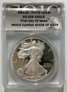MA6 2010-W ANACS PR-70 DCAM �A�����J�� �V���o�[ �C�[�O�� �h�� �v���[�t �������s