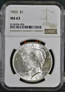 1922 a 1 h NGC MS63 8146904-004