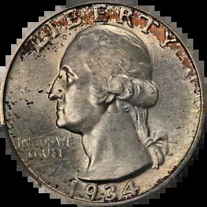 1934-P ���V���g�� �N�H�[�^�[ ���C�g ���b�g�[ PCGS MS66 �f�G�Ȍ��� �����X�g���C�N