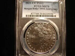 2021-CC ���[�K�� �_���[ PCGS MS70 100 ���N�L�O�A���� COA �t���A�ʐ^�̒ʂ�B