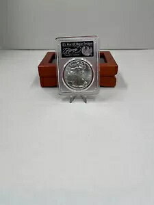 2018 �V���o�[ �C�[�O�� 1/1000 PCGS MS70 �t�@�[�X�g �X�g���C�N �g�[�}�X �t���[�_���B