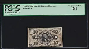 US 10c [ʉݎ bhobN FR 1251 PCGS 64 V Ch CU