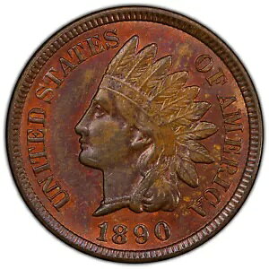 1890 MPD 1c PCGS MS 63 BN �C�[�O���A�C �t�H�g �V�[�� FS-401 S-3 ~ �C���f�B�A�� �Z���g �o���G�[�V����