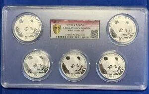 2018 ���� 10 �� 30 �O���� �V���o�[ �p���_ 5 �Z�b�g PCGS MS70 ��^�}���`�R�C�� �z���_�[