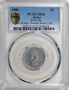 �x���[�Y 1986 5 �Z���g PCGS Secure Plus SP-65 - KN ����̔��ɒ������؋�