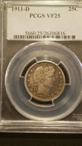 1911-D e * PCGS VF25 * z 933,600
